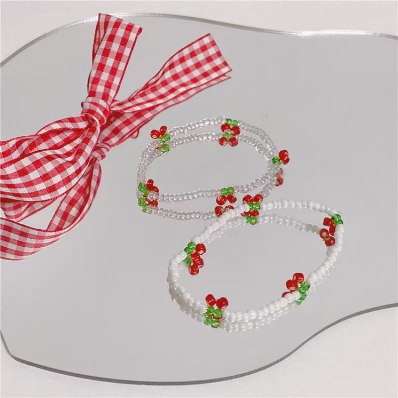Women's Cherry Bead Fashion Bracelet